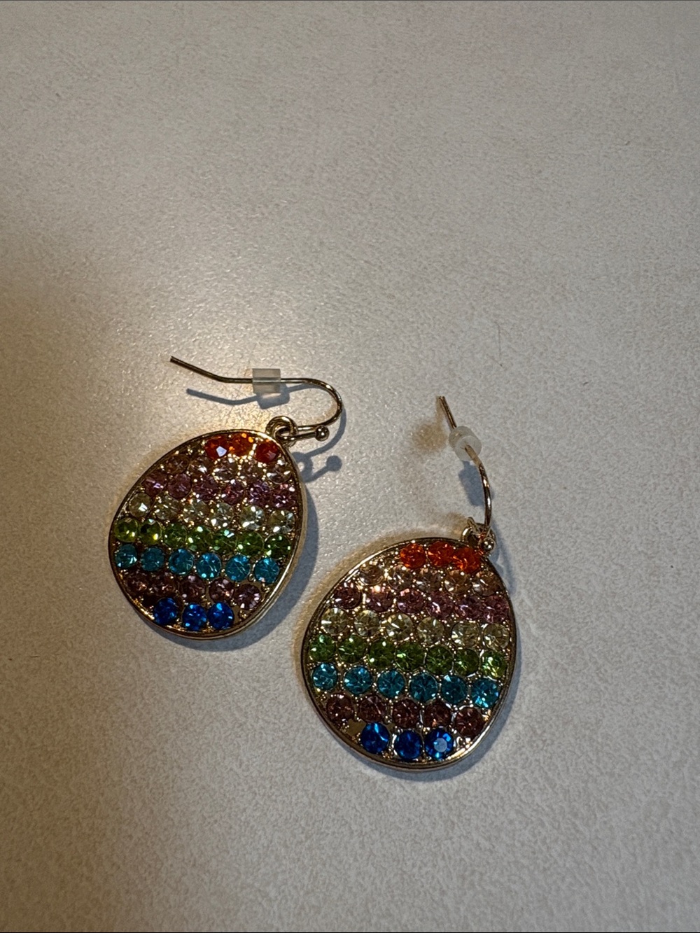 Multicolor Crystal Teardrop Dangle Earrings - Women Jewelry